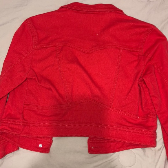 Red Jean Jacket - Picture 3 of 3